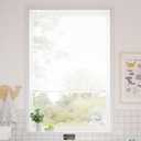 SelectBlinds 1 Green Living Cordless Mini Blinds  Light Control & Privacy  Any Size 23-42 W x 48-64 H, Renewal White, Inside or Outside Mount (31" W x 48" H)