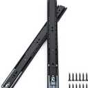 Soft Close Drawer Slides 20 Inch, Full Extension Ball Bearing Heavy Duty Drawer Slides Side Mount for Cabinet (1 Pair, Black)