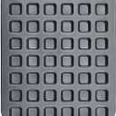 1 Pcs Mini Brownie Bites Pan with Dividers Small Baking Pans 48 Cavity Mini Square Muffin Pan Nonstick Heavy Duty Carbon Steel Cupcake Tool for Christmas Birthday Gift Wedding Party