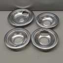 W10196405 W10196406 Chrome Drip Pans Kit by Blutoget -Compatible for Whirlpool Electric Range Burner -Replaces 0089285 0091813 0304979 0310228 -Includes an 8-Inch and 3 6-Inch Electric Stove Drip Pans