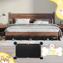 Under Couch Blockers for Pets, 6.7" Height-83 Length in Total Couch Blockers, Keep Dogs Off Couch Sofa, Durable Detachable Under Couch Toy Blocker with Strong Tape, Black