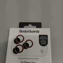 BodyGuardz Pure 3 Glass Camera Protector Compatible with iPhone 17 Pro/iPhone 17 Pro Max Camera Lens Protector, 9H Hardness Tempered Glass, Easy Install, Durable Aluminum Rings (Rust Orange)