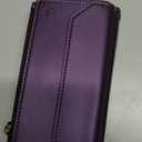 Wallet Case Compatible with iPhone 17 Pro Max 6.9" RFID Blocking 10-Card Holder Soft PU Leather Magnetic Snap Shoulder Strap Zipper Pocket Phone Case Fit for iPhone 17 Pro Max - Purple