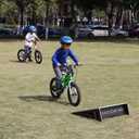 Kids Jumping Ramp for Skateboard, Bike, Scooter, BMX, RC Car and Dirt Bike, 25.2 in, Black