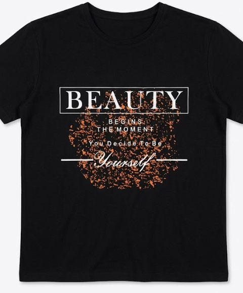 Beauty Begins The Moment You Decide To Be Yourself T-Shirt, XX-Large