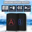 Putty Sculpt Clay Modeling Compound for Sculpting, Modeling, Building, Repairing, Self-Hardening Easily Repairs Metal, Wood, Tile, Ceramics Concrete Black 200g