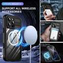 for iPhone 16 Pro Max Waterproof Case, with Built-in Screen Protector Dustproof Shockproof [Compatible with MagSafe] Full Body Underwater Protective Phone Cover for iPhone 16 Pro Max 6.9" (Black)