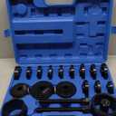 Orion Motor Tech Wheel Bearing Press Kit for Front Wheel Drive Bearing Removal & Installation, 24pc Wheel Bearing Puller Tool Set with Sliding Screws Universal Bushings Sleeves (blue)