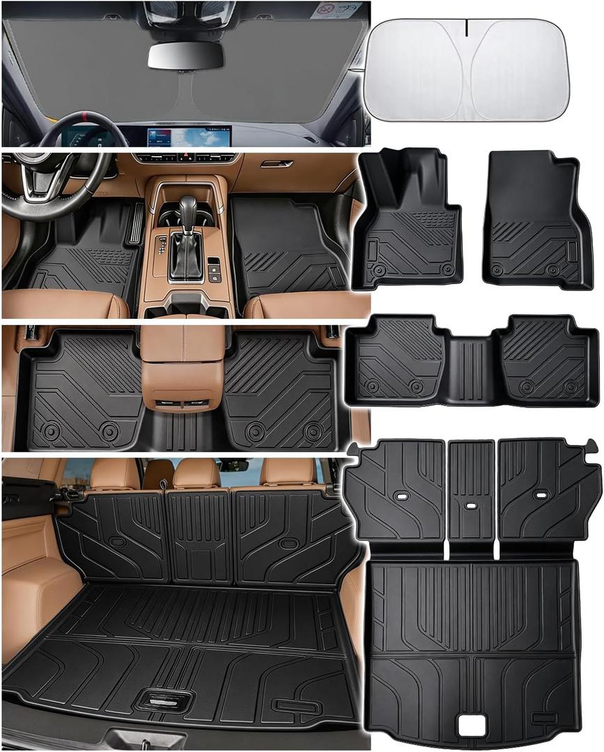 All Weather Floor Mats for 2026 Mazda CX-5 CX5, Cargo Mat and Backrest Mats, Custom Fit TPE 2026 Mazda CX5 Floor Mats Full Set Protection, 2026 CX-5 Accessories