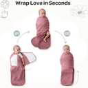 Momcozy Swaddles for Newborns, Quiet Fastener Swaddle Suitable for Infant 0-3 Months, New-Parent-Friendly Sleep Sack, Reduce Startle Reflex, Newborn Boys Girls Registry Essentials, 2-Pack, Bloom