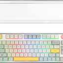 Geekria 75% 84-Key Knob Keyboard Dust Cover, Clear Acrylic Keypads Cover, Compatible with Keychron Q1 HE/Max/Pro, EPOMAKER TH80 75%, Glorious Gaming - GMMK PRO 75%