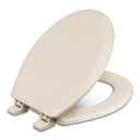 Centoco Round Toilet Seat, Heavy-Duty Wood Core with Plastic Scratch-Resistant Finish, Residential, Made in the USA, 700-106, Bone