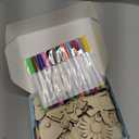 Worgree DIY Wooden Magnets, 36 pcs Wooden Art Craft Supplies Painting Kit for Kids Party Favors for Boys Girls Ages 4-8 8-12 Birthday Easter Crafts Gifts Toys Basket Goodie Bag Stuffers