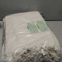 DII Chevron Throw Collection Handloomed Cotton, 50x60, Off-White