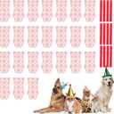 Dog Disposable Foot Covers, Waterproof Paw Protectors, Non-Slip Dog Shoes for Indoor and Outdoor, Small, 6 Set 24 Pcs