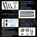 5.4 Timing Chain Kit with Water Pump & Oil Pump - Compatible with 2004-2011 Ford F-150 F-250 F-350 Super Duty, Lincoln Navigator 5.4L 3V Triton V8 Engine