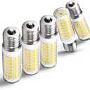 E17 Intermediate Base Light Bulb 6W (60W Halogen Equivalent) 4000K Natural White 700lm 120V LED Ceiling Fan Bulb for Appliance, Desk Lamp, Cabinet, Closet, Chandelier Lighting, Non-dimmable, 3pack