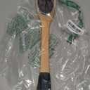 OWIIZI Horsehair Bath Brush Wooden Curved Long Handle Antiskid Shower Brush for Exfoliating, Natural Mane Scrubber for Back Use Wet or Dry,Back Scrub Deep Cleanse-17.2inches