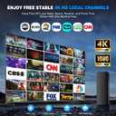 2026 Upgraded TV Antenna Indoor Outdoor, 3600+ Miles Long Range HD Digital TV Antenna for Local Channels with Amplified Signal Booster, Supports 4K 8K 1080p for All TVs39ft Coaxial Cable
