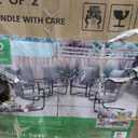 HD Designs Outdoors Patio Furniture Eden Dining Sling Chair Set, 6 pc