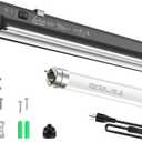 T5 HO 10.0 UVB Light for Reptiles, 24W Light Fixture Combo Kit with Switchable 5.0 & 10.0 UVB Output, 22" Tube UVA UVB Reptile Light for Reptile Eco-Tanks and Aquariums