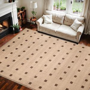 nusoarug 5x7 Area Rugs for Living Room, Faux Wool Washable Rug with Medium Pile and Rubber Backing, Brown Area Rug for Living Room, Bedroom, Dining Room, Laundry Room, Machine Washable, Taupe nusoarug 5x7 Area Rugs for Living Room, Faux Wool Washable Rug with Medium Pile and Rubber Backing, Brown Area Rug for Living Room, Bedroom, Dining Room, Laundry Room, Machine Washable, Taupe