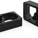LVOUP 1 Inch Universal Billet Aluminum Leaf Spring Lowering Block Kit for Ride Height Adjustment 2 Pack Black