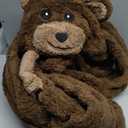 Adult Onesie Pajamas Animal One Piece Costume Halloween Cosplay for Women Men (Medium, Brown Bear)