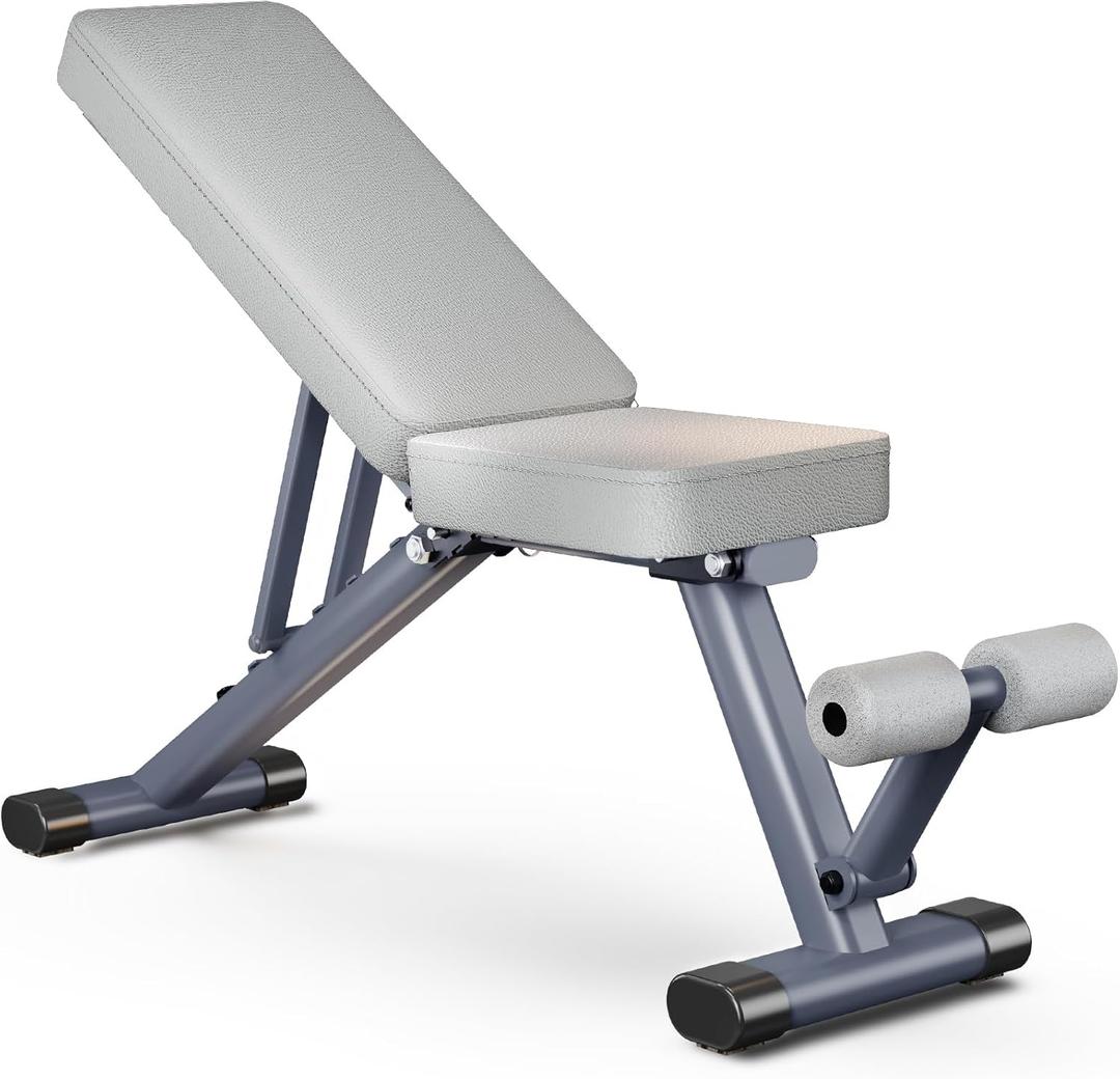 Adjustable Weight Bench for Home Gym,1025 LB Stable Workout Benches for Full Body Strength Training,Dumbbell Exercise,3 Sec Fast Folding Sit up Bench