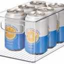 iDesign Stackable Clear Plastic Bin - Kitchen Organizers and Storage for Fridge and Pantry