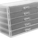 VALICLUD 18grids Rock Display Holder Collection Storage Organizer Acrylic Display Cabinet