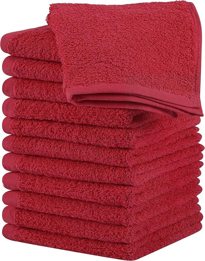 Utopia Towels Cotton Washcloths Set - 100% Ring Spun Cotton, Premium Quality Flannel Face Cloths, Highly Absorbent and Soft Feel Fingertip Towels (24 Pack)