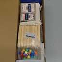 Medikaison Interlocking Wood Jokers Board Game,28 Player Marbles and Jokers Game for Adults,Perfect Family and Party Gift with 4 Decks of Cards (Brown and Black)