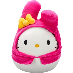 Squishmallows Original Sanrio 14-Inch Hello Kitty in My Melody Hoodie  Official Jazwares Plush (Large)