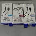 Set Of 3 Cables: Micro USB; USB-C; Lightning Tip