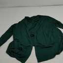 Ladlop Women's Lightweight Open Front Cardigans Long Sleeve Casual Soft Drape Fall Cardigan (XX-Large, Dark Green)