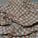 Milisten Waterproof Plaid Tablecloth for Outdoor Round Tables Sturdy Dirtproof Fitted Cover for Picnics Camping and BBQs