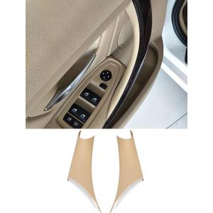 Gelunxin Door Pull Handle Cover for BMW 320,328,330,335,M3 2012-2018 & BMW 428, 435,M4 2014-2017 (Left Front+Right Front, Beige)