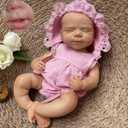 Gileutay 12inch Silicone Baby Dolls Full Body Girl Realistic Reborn Dolls Lifelike Hand Painted Sleeping Newborn Babies for Toddlers