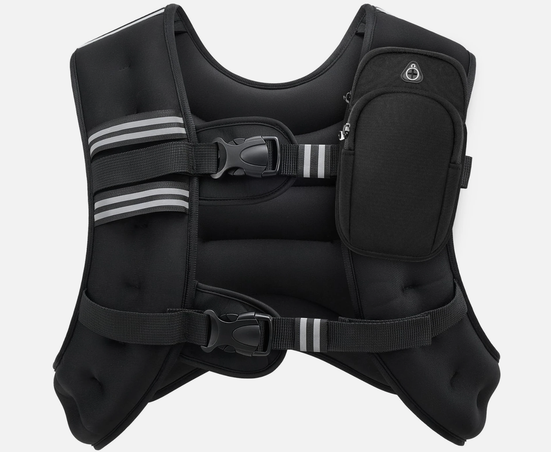 ZELUS Weighted Vest, 20lb Weight Vest 30lb, Black