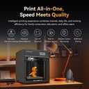 FLASHFORGE Adventurer 5M Pro 3D Printer, One-Click Auto-Printing Max 600mm/s High-Speed with 0.4/0.6mm Nozzle Bundle, CoreXY Structure & Silent Printing, Remote APP Control & Camera Surveillance