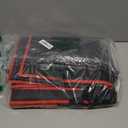 mosago Insulated Food Delivery Bag - Reusable Thermal Cooler Grocery Bags for Catering & Delivery, Pizza Carrier for Events, Large Capacity Bag Keeps Food Hot/Cold (Black with Red Trim, with Base)