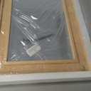 Rattan Wall Mounted Mirror 24"x32" Wood Framed Farmhouse Hanging Bathroom Mirror Decorative Rectangle Wall Mirror Leaning Against for Bedroom Living Room (Nature)