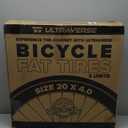 ULTRAVERSE 20x4 E-Bike Fat Tire - Robust, High-Performance 20inch Fat Tyre for MTB and Ebikes, Durable All-Terrain Directional Tread, Superior Density for Street & Trail Adventures-2 Unit (20x4.0)