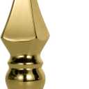 Gold Spear Flagpole Finial Topper for Indoor, Plastic Flag Pole Top Toppers Finials Head Ornament Replacement Screw for 1 inch Diameter Flagpoles