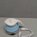 Collapsible Travel Kettle Electric Portable Foldable Kettle for Boiling Water, Suitable for 110V & 220V Dual Voltage, for Tea & Coffee, 850W Small Mini BPA-free Silicone Blue Electric ettle