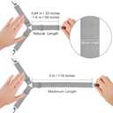 Foloda Bed Sheet Holders, 8 pcs Adjustable Fitted Sheet Straps for Bed Corner, bedsheet Holder Clips Fasteners Suspenders Locker Gripper Scrunchie, Keep Sheet in Place (Grey)