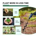 Garden Auger Drill Bit for Planting 1.6x9in, Ground Earth Spiral Auger Drill for 3/8" Hex Drive, Yard Auger for Bulbs, Flowers & Bedding Digging, Planter Tool (Black)