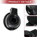 ACROPIX Fuel Tank Door Cap for Volkswagen Tiguan 2010-2019 Fuel Filler Flap Cover Bolt Type No.5N7809857 Black ABS Fuel Filler Door Gas Cap