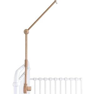 Baby Crib Mobile Arm Wooden Holder - Baby Mobile Hanger for Crib (31 inch, 100% Natural Beech Wood) Strong Anti Slip Attachment - Nursery Décor - Crib Accessories